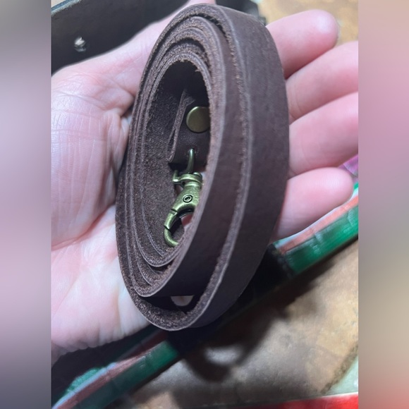 Keep It Gypsy Allie Upcycled & Leather Serape Mini Cellphone Crossbody - Picture 11 of 14